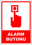 fosforlu alarm butonu levhası