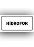 hidrofor levhası