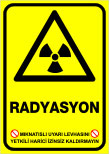 mıknatıslı uyarı levhası radyasyon